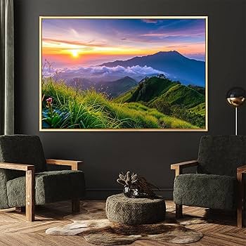 Amazon.co.jp: 絵画 自然の絵 風景画インテリア 絵画 美しい自然